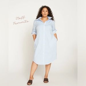 Universal Standard poplin shirtdress